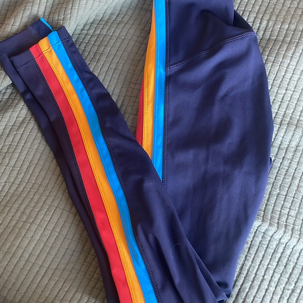 Splits59 Retro Stripe Leggings NWOT Claire high wait rigor 7/8